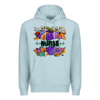 Blue Mist halloween nurse pumpkin Premium Hoodie - NancyCooperArtShop