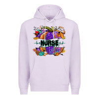 Lilac halloween nurse pumpkin Premium Hoodie - NancyCooperArtShop