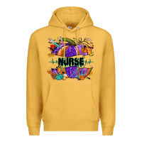 Mustard halloween nurse pumpkin Premium Hoodie - NancyCooperArtShop