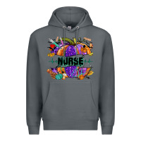 Rock halloween nurse pumpkin Premium Hoodie - NancyCooperArtShop