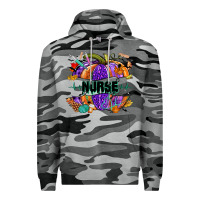 Slate Camo halloween nurse pumpkin Premium Hoodie - NancyCooperArtShop