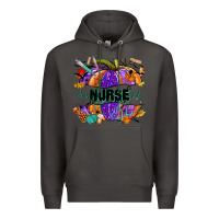 Smoke halloween nurse pumpkin Premium Hoodie - NancyCooperArtShop