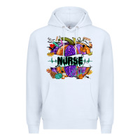 White halloween nurse pumpkin Premium Hoodie - NancyCooperArtShop