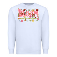 White bloom where you are planted Premium Sweatshirt - JahusDesignShop