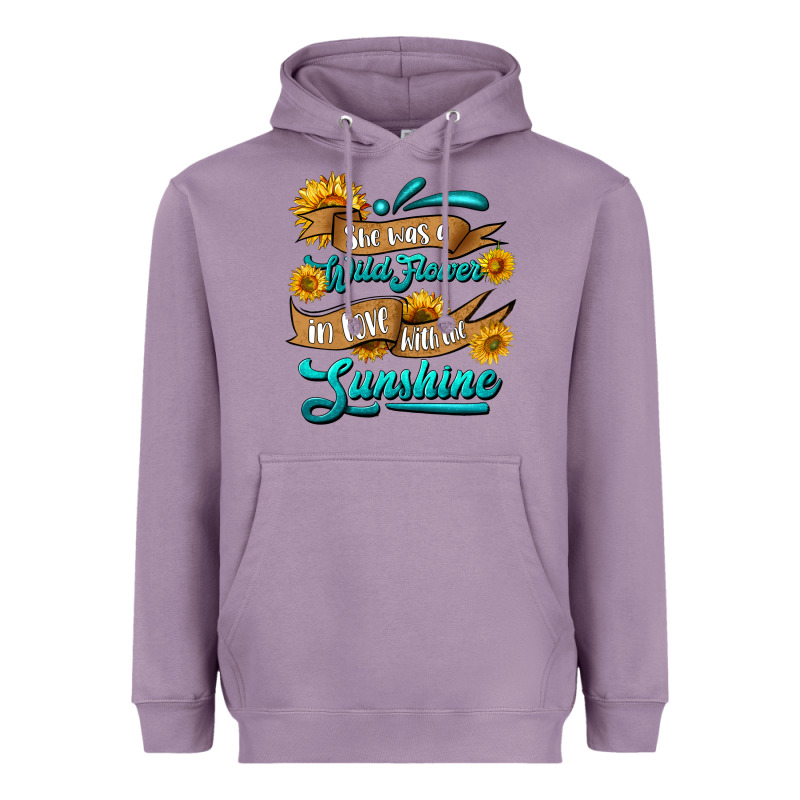 She Was A Wild Flower In Love With The Sunshine Heavyweight Hoodie by HRA Design Shop | Teevron