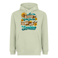 Matcha she was a wild flower in love with the sunshine Heavyweight Hoodie - HRA Design Shop