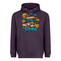 Plum she was a wild flower in love with the sunshine Heavyweight Hoodie - HRA Design Shop