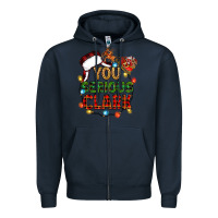 Navy you serious clark Zipper Hoodie - Zillion Design Studio