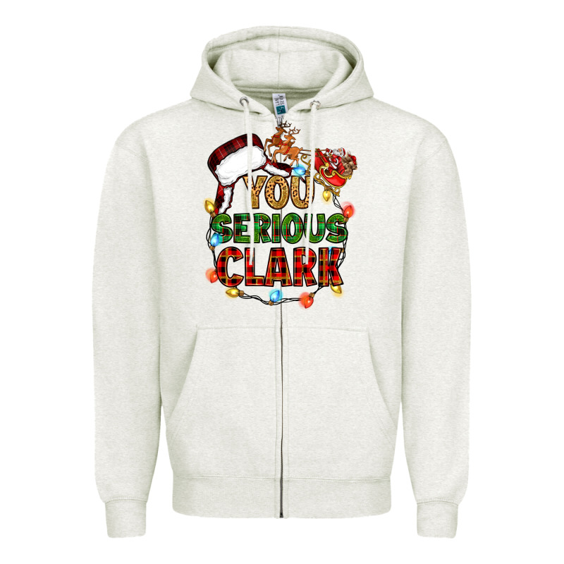 You Serious Clark Zipper Hoodie by Zillion Design Studio | Teevron