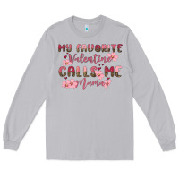 Moon Dust my favorite valentine calls me mama Long Sleeve Tee - MaliasSmallBusiness