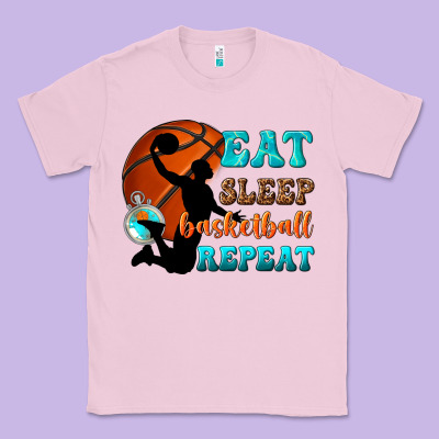 Eat Sleep Basketball Repeat Classic Tee Designed By Texasbilliewilder