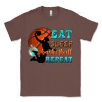 Chestnut eat sleep basketball repeat Classic Tee - texasbilliewilder