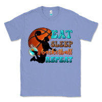 Colony Blue eat sleep basketball repeat Classic Tee - texasbilliewilder