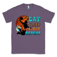 Lavender eat sleep basketball repeat Classic Tee - texasbilliewilder