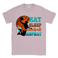 Lilac eat sleep basketball repeat Classic Tee - texasbilliewilder