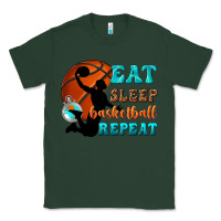 Sports Green eat sleep basketball repeat Classic Tee - texasbilliewilder