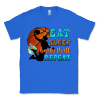 True Royal eat sleep basketball repeat Classic Tee - texasbilliewilder