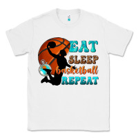 White eat sleep basketball repeat Classic Tee - texasbilliewilder