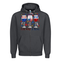 Smoke red wine and blue wine glasses Zipper Hoodie - texasbilliewilder