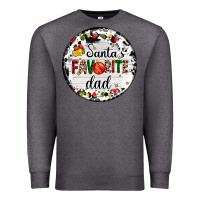 Charcoal Heather christmas  santas favourite Premium Sweatshirt - AdoDesignShop