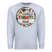 Heather Grey christmas  santas favourite Premium Sweatshirt - AdoDesignShop