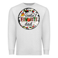 Oatmeal Heather christmas  santas favourite Premium Sweatshirt - AdoDesignShop