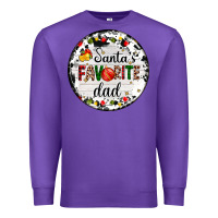 Purple christmas  santas favourite Premium Sweatshirt - AdoDesignShop
