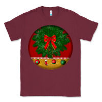 Burgundy christmas Classic Tee - BundleAndBundleShop