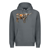 Rock Texas Longhorn Cow Premium Hoodie - LillyAllenDesigns
