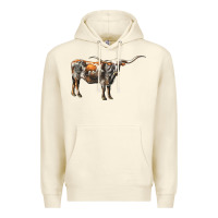 Sandshell Texas Longhorn Cow Premium Hoodie - LillyAllenDesigns