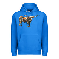 True Royal Texas Longhorn Cow Premium Hoodie - LillyAllenDesigns