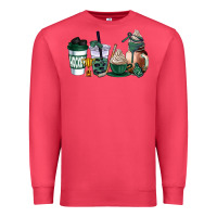Cardinal hunter green hockey coffee cups Premium Sweatshirt - AdoDesignShop