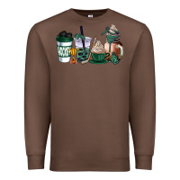 Chestnut hunter green hockey coffee cups Premium Sweatshirt - AdoDesignShop