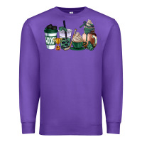 Purple hunter green hockey coffee cups Premium Sweatshirt - AdoDesignShop