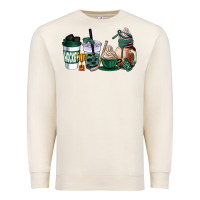 Sandshell hunter green hockey coffee cups Premium Sweatshirt - AdoDesignShop