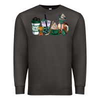 Smoke hunter green hockey coffee cups Premium Sweatshirt - AdoDesignShop