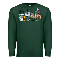 Sports Green hunter green hockey coffee cups Premium Sweatshirt - AdoDesignShop