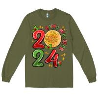 Army Green happy new year 2024 Long Sleeve Tee - MaliasSmallBusiness