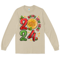 Mushroom happy new year 2024 Long Sleeve Tee - MaliasSmallBusiness