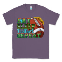 Lavender eat sleep football repeat Classic Tee - texasbilliewilder
