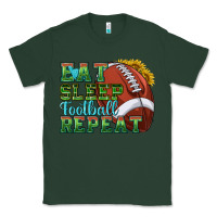 Sports Green eat sleep football repeat Classic Tee - texasbilliewilder