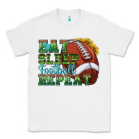 White eat sleep football repeat Classic Tee - texasbilliewilder