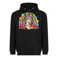 Black Easter rainbow Bunny Easter Day Heavyweight Hoodie - Neo Western