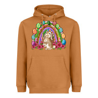 Meerkat Easter rainbow Bunny Easter Day Heavyweight Hoodie - Neo Western