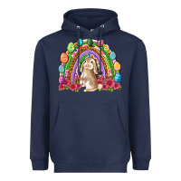 Navy Easter rainbow Bunny Easter Day Heavyweight Hoodie - Neo Western