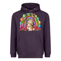 Plum Easter rainbow Bunny Easter Day Heavyweight Hoodie - Neo Western