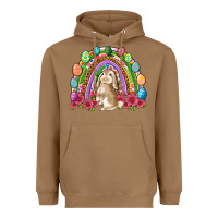Toasted Coconut Easter rainbow Bunny Easter Day Heavyweight Hoodie - Neo Western