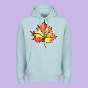 Withered Leaf Premium Hoodie Designed By Barkaloodesign