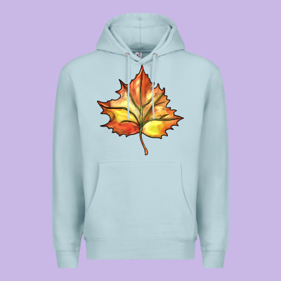 Withered Leaf Premium Hoodie Designed By Barkaloodesign