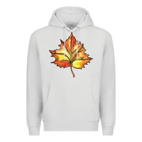 Dove Grey withered leaf Premium Hoodie - BarkalooDesign